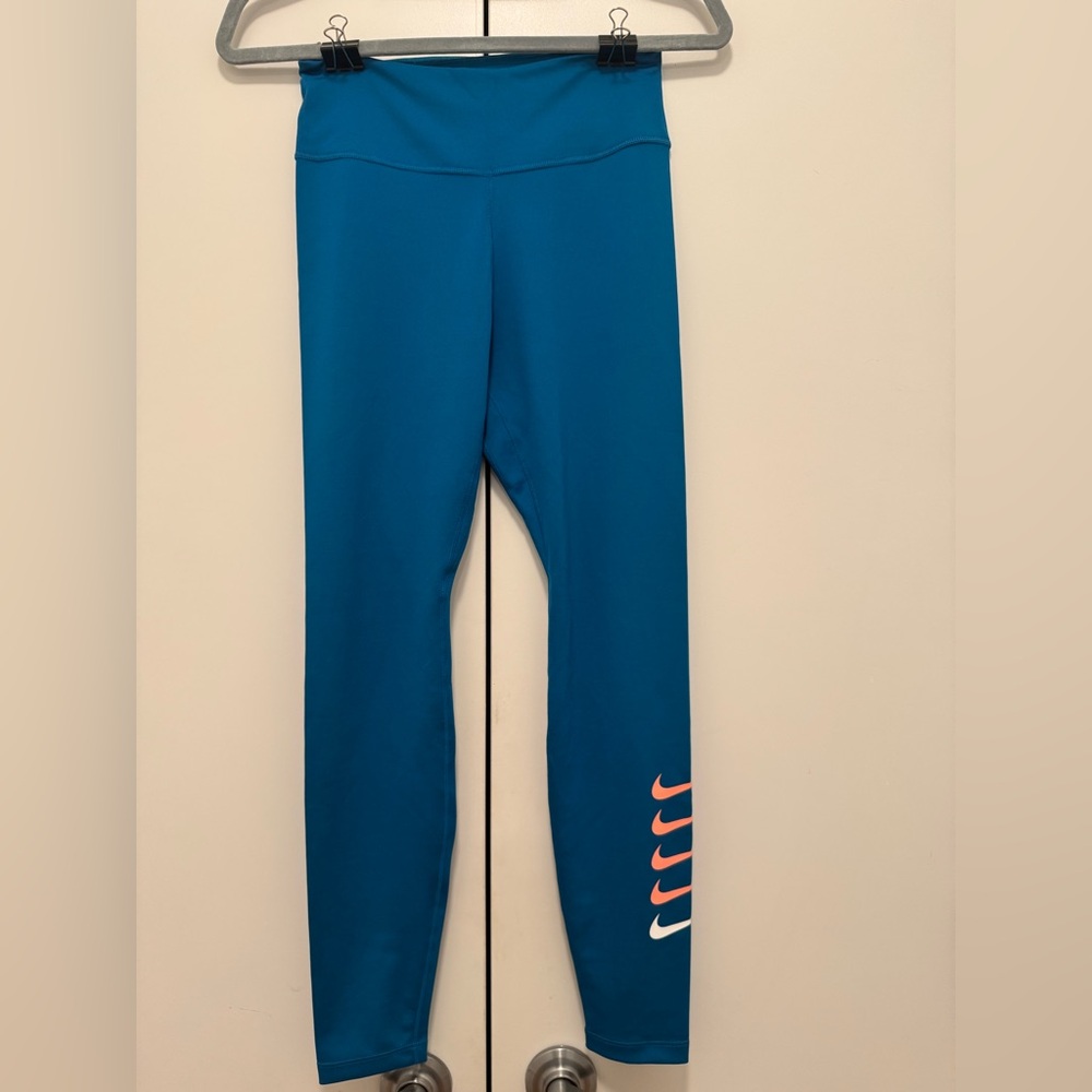 Nike Blue and Pink Leggings